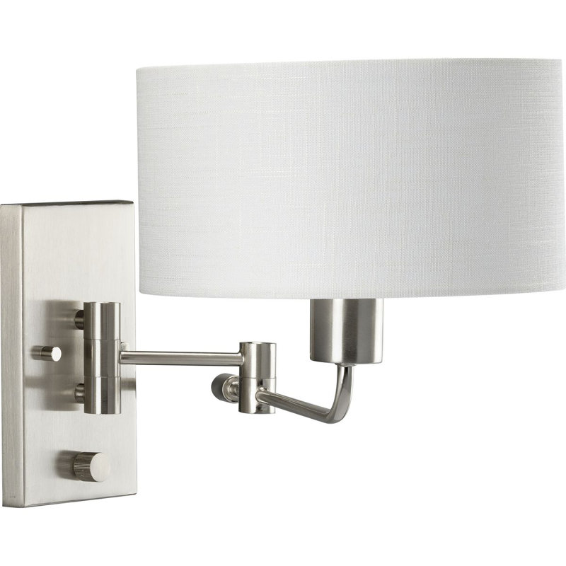 Moses Swing Arm Sconce, Brushed Nickel