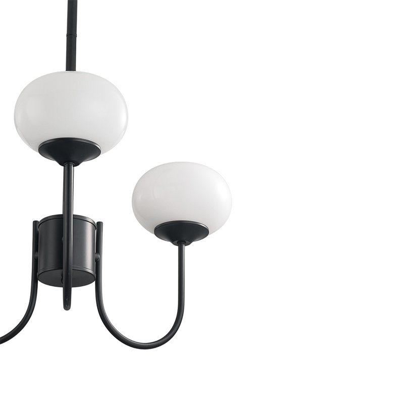 Matte Black Pendant, 47cm W, 3 Lights
