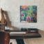  «Crazy Abstract Gardens No. 6» par Lindsey McAlister, art mural en verre acrylique, 12 po x 12 po