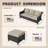 77'' Wide Wicker Outdoor Patio Sofa-117663902