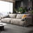 Solid Colour 100% Polyester Modular Sofa cushion couch-107364879