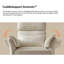 Beckette Modern Swivel Glider Nursery Power Recliner With Adjustable Headrest-2144771714