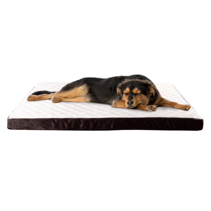 PETMAKER Bamboo Charcoal Infused Dog Bed, Brown, Large (44" W x 35" D x 2.75" H)
