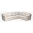 Ramdev Top Grain Leather Sofa Sectional with Cushioned Back and Pillow Top Arm-35667833-35667831