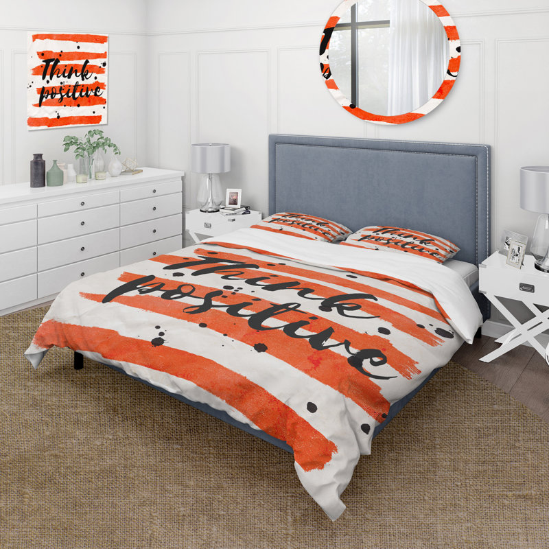 Think positif - ensemble de housse de couette traditionnel - microfibre de polyester