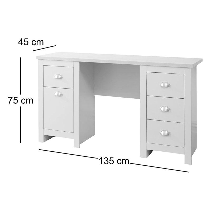 Leyla Writing Desk, Cream