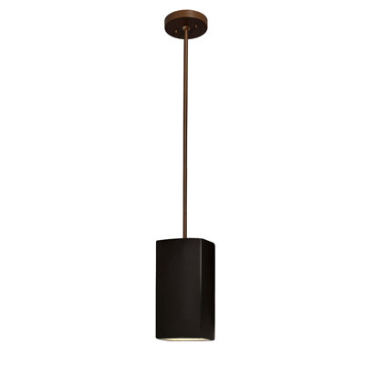 Luminaire suspendu carré 1 lumière Radiance