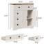 Armoire de rangement Farmhouse avec 2 portes et 4 tiroirs-2067735353