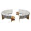 Ensemble de conversation pour 6 personnes avec coussins et table basse