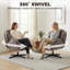 Upholstered Swivel Accent Chair-239457825