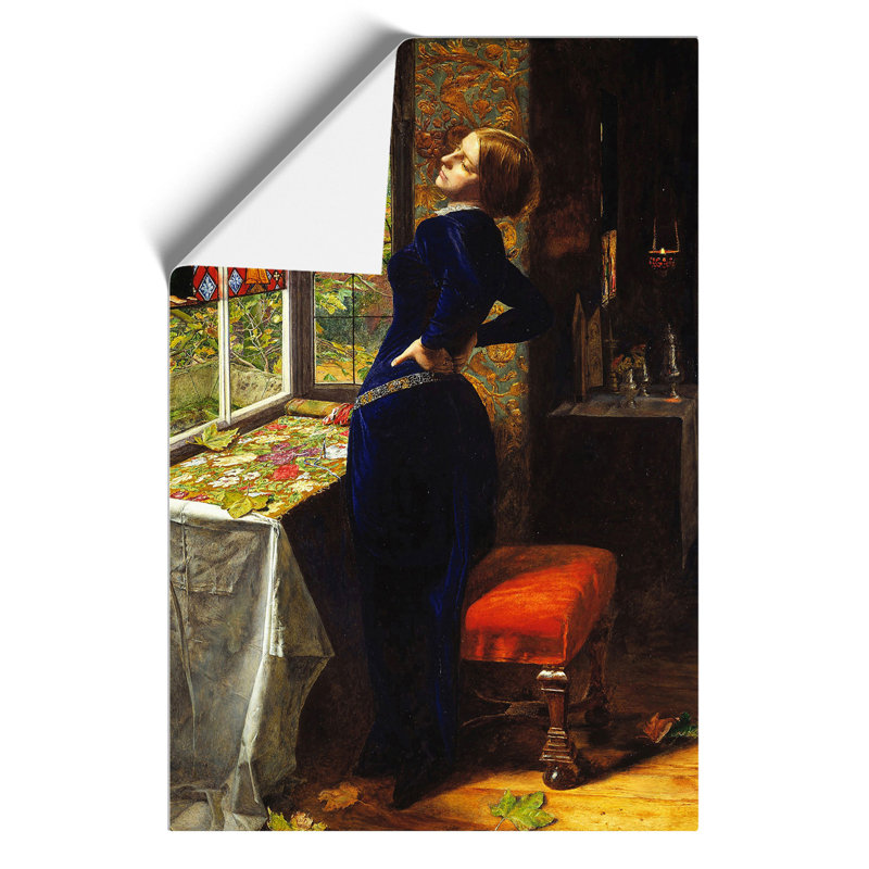 Mariana by John Everett Millais - No Frame Painting, 30cm H x 21cm W x 0.1cm D