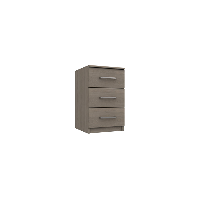 Bushnell 38.3cm W Manufactured Wood Bedside Table, Grey