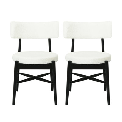 Fabric Upholstered Dinning Chairs by George Oliver