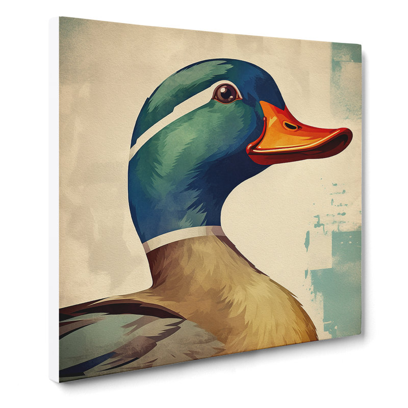 Duck Soviet Art - Wrapped Canvas
