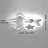 3 - Light Dimming LED Flush Mount Star Shape