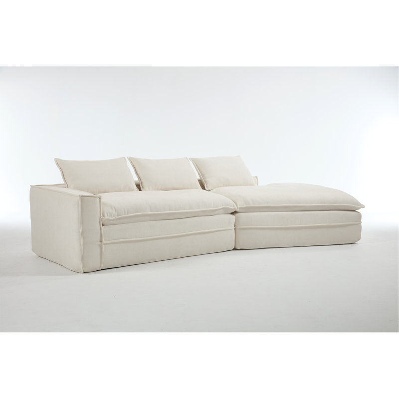 Canapé modulaire Modern, Blanc Coduroy