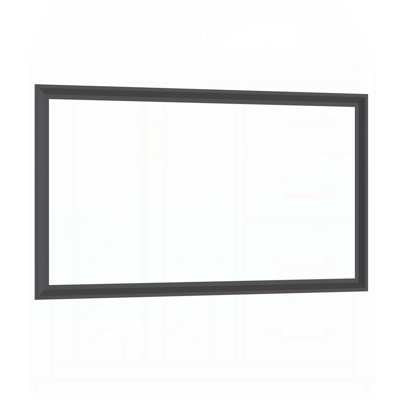 Oversized Modern Rectangle Bathroom Mirror with Aluminum Frame, Wall Mounted for Bathroom, Living Room, Bedroom, Vertical or Horizontal Use