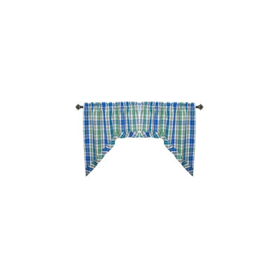 Mcgee Cotton Plaid Swag Window Valance
