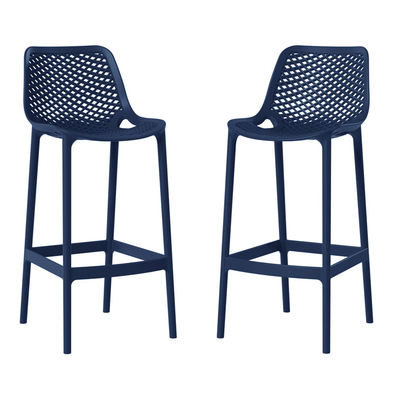 Tabouret de bar 29,5 po (ensemble de 2), Navy