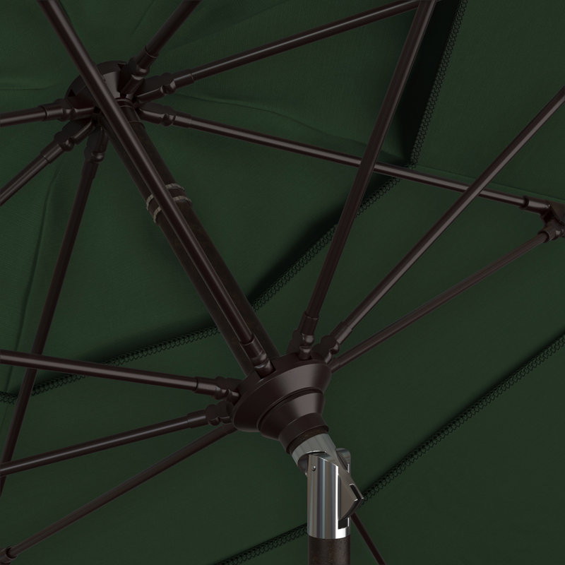 Parasol de marché Breck de 132 po, Toile verte Pacifica