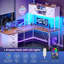 Bureau de jeu en L 62,2 po Farmhouse-1846008602