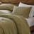 3PCS Full/Queen Waffle Washed Comforter Set