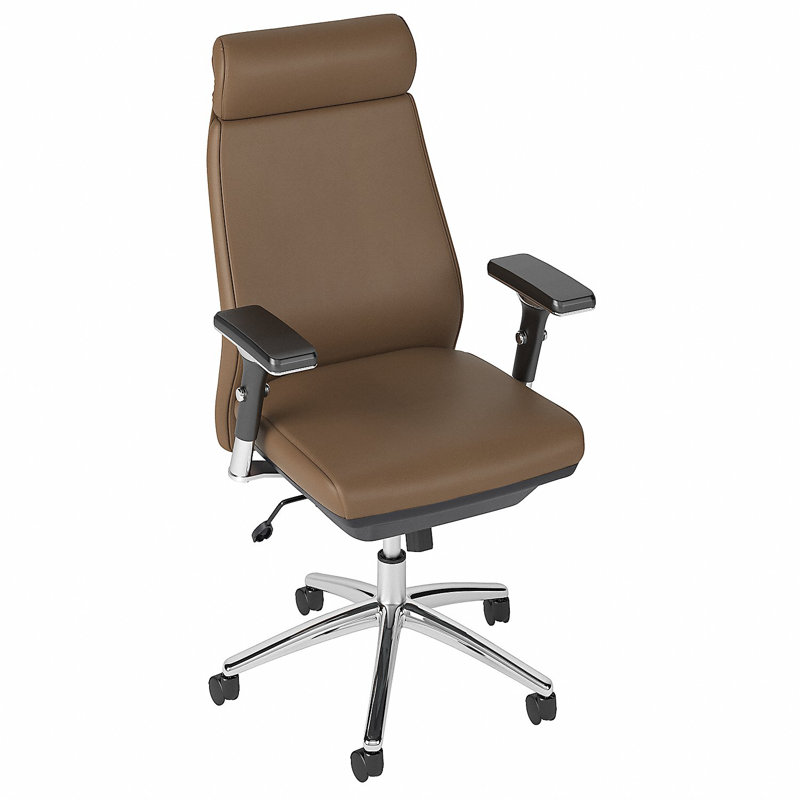 Fauteuil de direction haut dossier en cuir JTCH1601, Selle