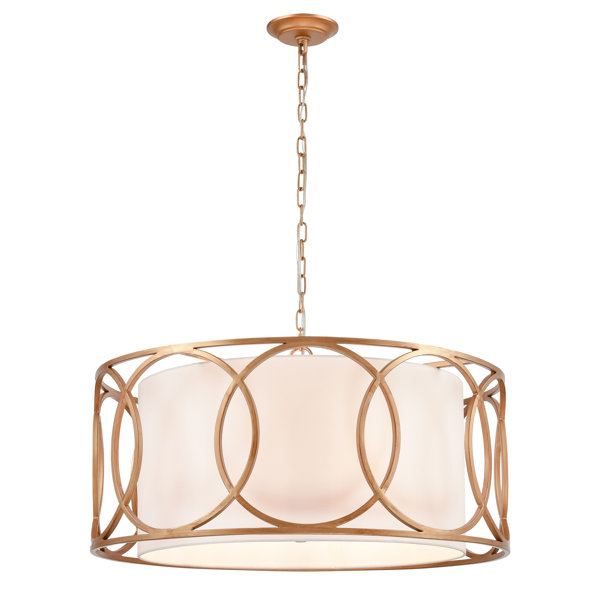 Mercer41 Simek 6 - Light Dimmable Drum Chandelier | Wayfair