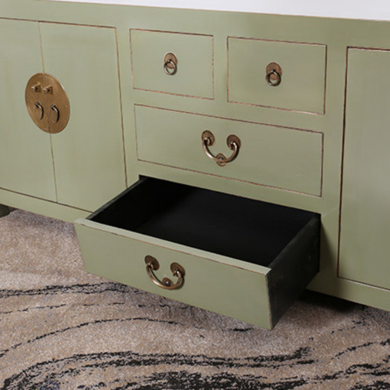 Creative Retro TV Cabinet, Light Green
