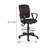 Jea Swivel Drafting Stool, Seat Tilt Lock, Loop Arms, Black Crepe