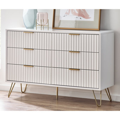 Brandonville 120 cm W Chest of 6 Drawers