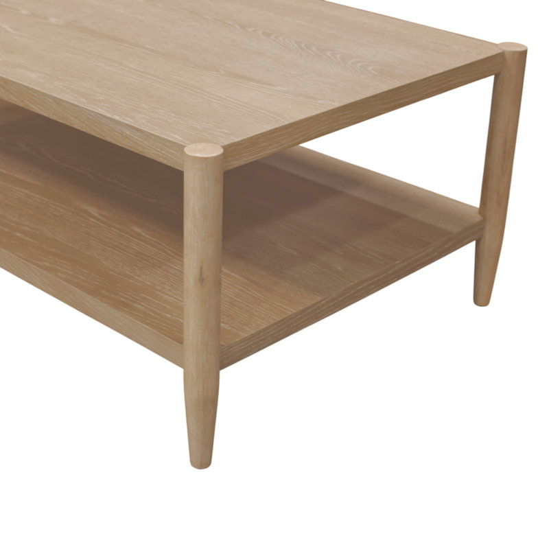 Table basse Reece, Bois naturel