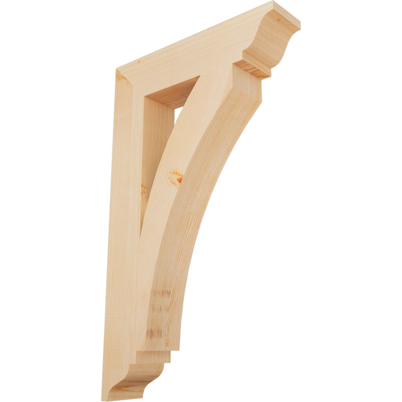 Thorton Traditional Bracket, 30"H x 3.5"W x 18"D, Douglas Fir (Smooth)