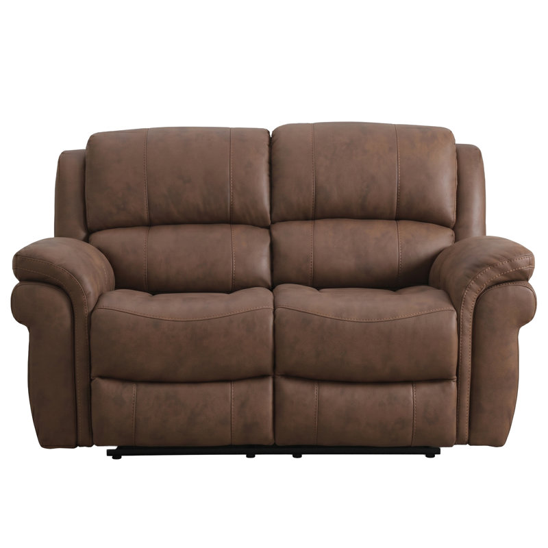 Bettymae 2 Seater Reclining Loveseat, Tan