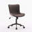 Brionni Upholstered Task Chair Swivel Executive Chair Faux Leather Home Office Chair with Wheels-1185120140