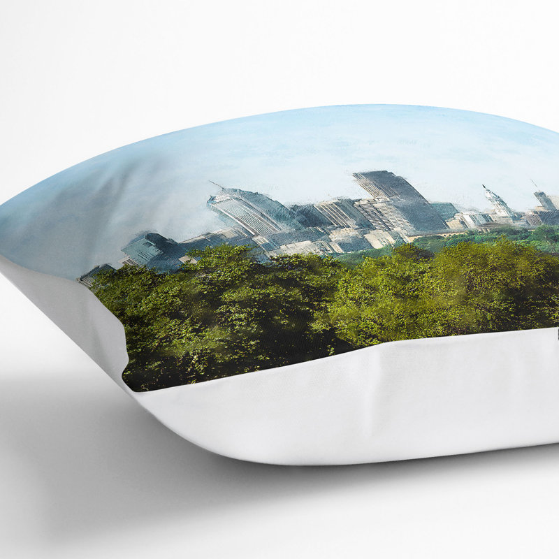 Square Cushion, 40cm H x 40cm W x 15cm D, White