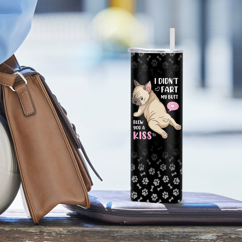 20 oz Gobelet en acier inoxydable à double paroi isolé sous vide avec couvercle et paille