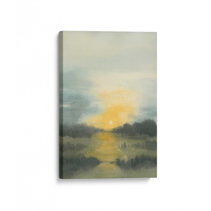 «Rising Sun Meadow I» par Grace Popp, reproduction d'art sur toile, H 30 po x l 20 po