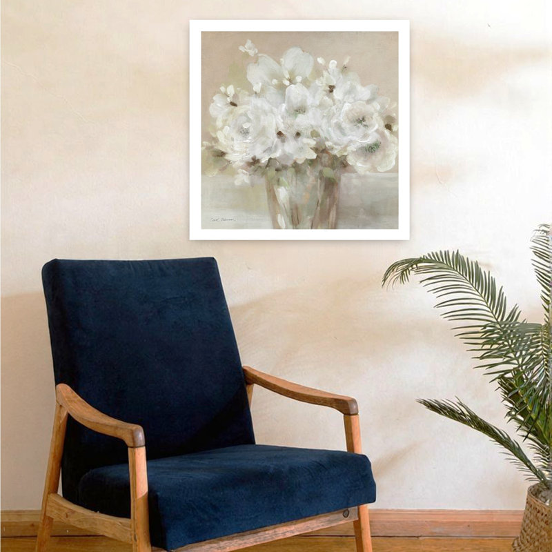 Art mural Tender White Blooms I, H 24 po x l 24 po