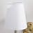 2 - Lights Brass Armed Wall Sconce With Linen Lamp Shades For Bathroom Vanity Hallway Stairway Living Room-1248079622-1248079623