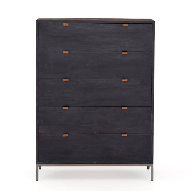 Commode 5 tiroirs Loki, Peuplier noir délavé