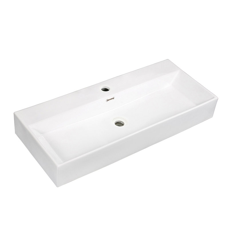 Évier vasque rectangulaire en porcelaine Camilla Kingston Brass