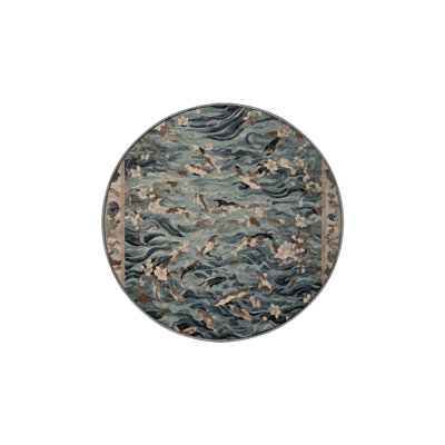 Machine Washable Gray Area Rug