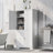 Tall And Wide Storage Cabinet With Doors For Bathroom/Office, Three Drawers, White(Old SKU: N725P331357K/WF299285AAK)