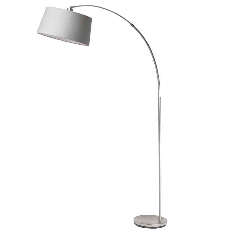 Kassandra 176cm Satin Arched Floor Lamp
