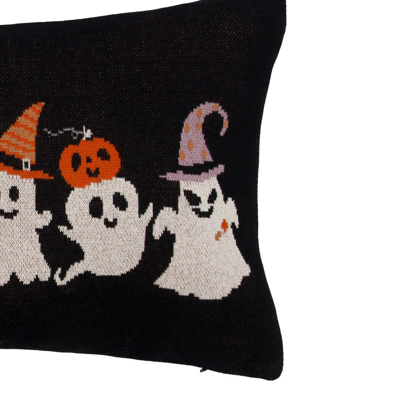 Boo Ghost Halloween Throw Pillow