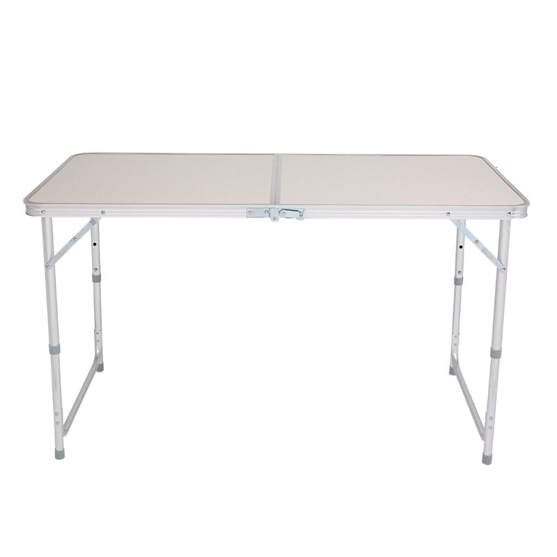 119.9cm Solid Wood Rectangular Adjustable Folding Table