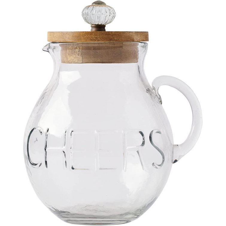 Mud Pie™ Glass Pitcher With Door Knob Lid