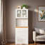 3-in-1 Vanity Table With Led Mirror,  Drawers, Flip-top Compartment And Storage Stool