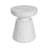 Outdoor Ponti Travertine Side Table,White